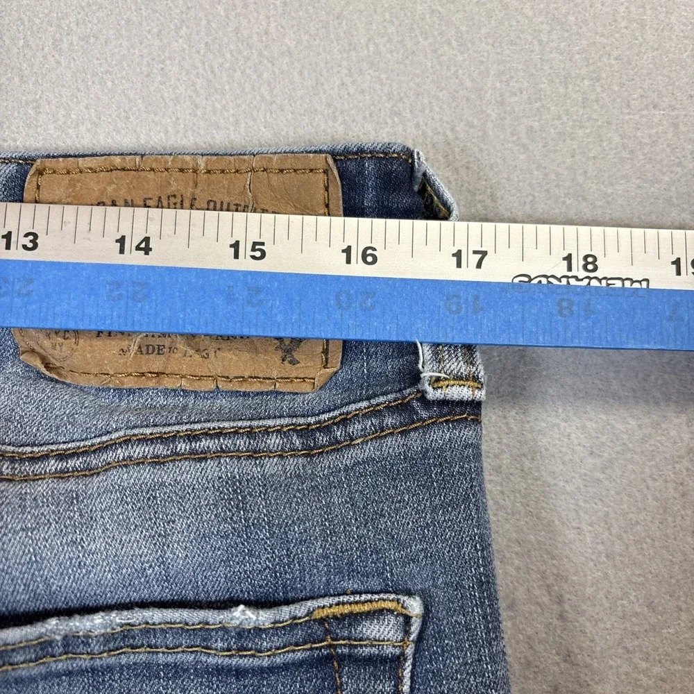 American Eagle Outfitters Original Slim Straight Men Jeans Size 34x34 Distressed